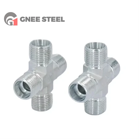 410J1 Four Way Stainless Steel Pipe Fitting