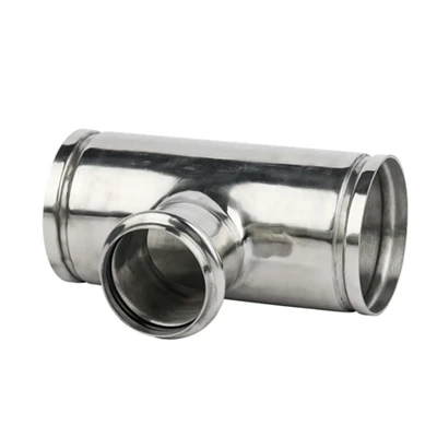 SUS 316Ti Stainless Hlau Txo Tee