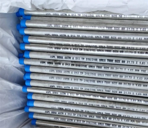 Ua tiav 1,599 ASTM A213 TP316L Kub Exchanger Tubes rau Nyab Laj